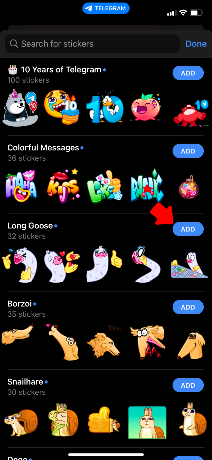How to Use Stickers in Telegram app